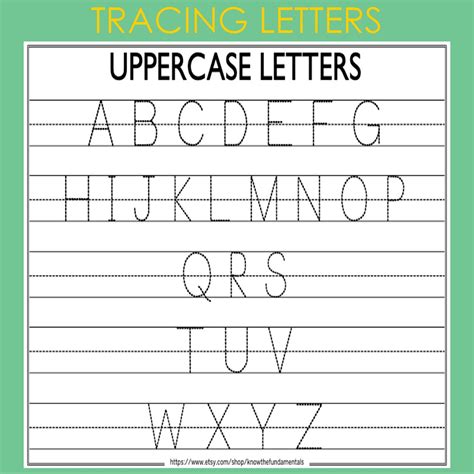 Alphabet Tracing Printable Worksheet | Capital Small Letters ...