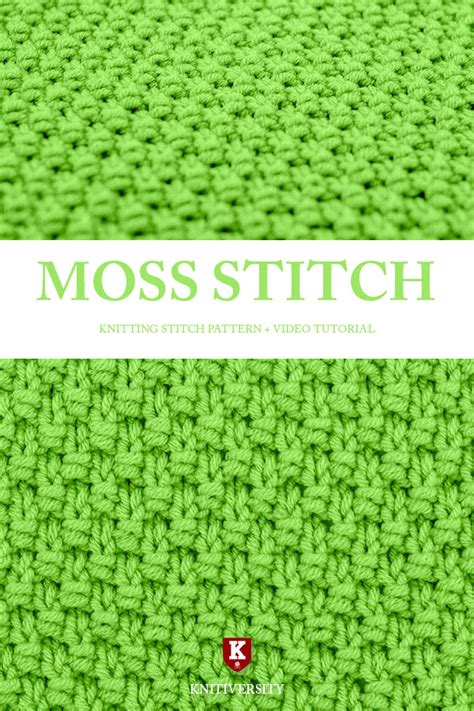 Moss Stitch Knitting Pattern 的图像结果