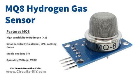 MQ-8 Hydrogen Gas Sensor Pinout, Features, Datasheet,, 49% OFF