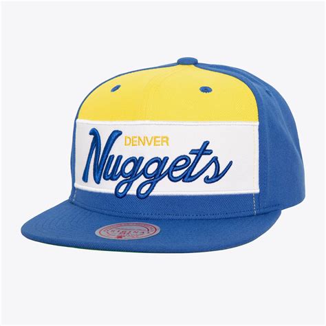 Men's Blue Denver Nuggets Hardwood Classics Retro Sport Snapback Hat