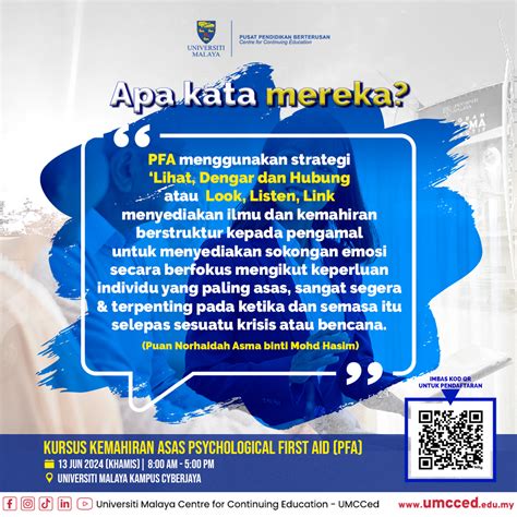 Kemahiran Asas Psychological First Aid – UMcourse