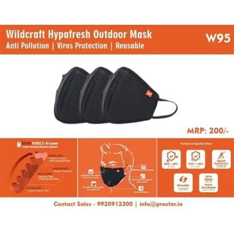 Wildcraft Hypafresh Anti Pollution Outdoor Mask in bulk for corporate ...