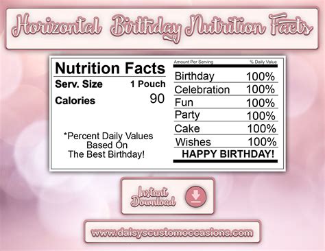 Editable Nutrition Label Template Psd, Easily Create Regulatory ...