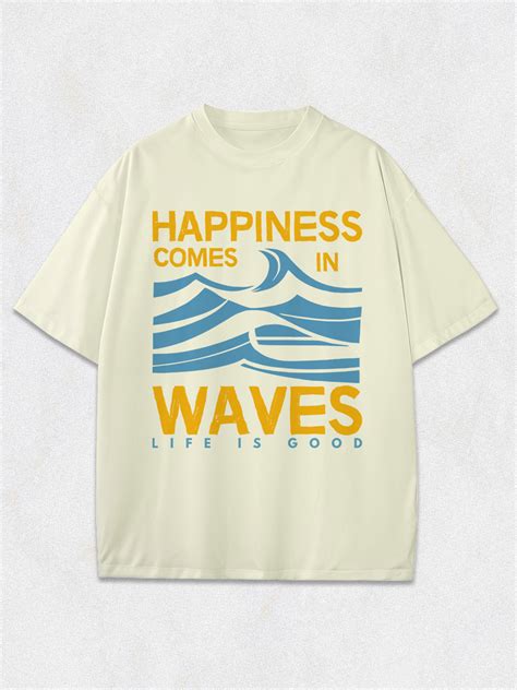 Happiness Comes Oversized T-Shirt – Crazymonk
