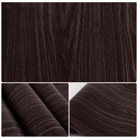 Jual wallpaper stiker dinding ruangan lemari mija pintu kulkas coklat ...
