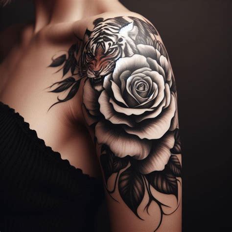 Tiger Rose Tattoo: Unleashing the Wild Elegance - Your Own Tattoo ...
