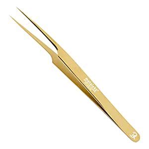 Metaleks 14CM Eyelash Extension Tweezer for Isolation Golden Titanium ...