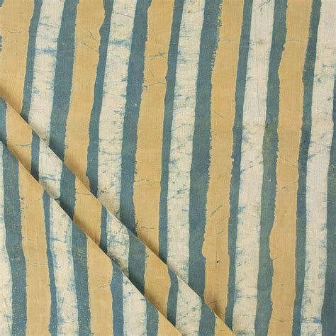 Striped Dabu Print Fabric at Affordable Prices from Dmaasa
