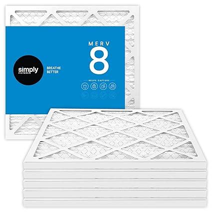 MervFilters 10x10x1 Air Filter, MERV 8, MPR 600-6 Pack of AC Furnace ...