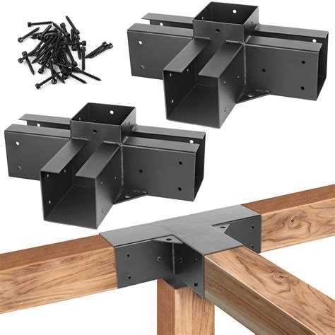 Buy Pergola Brackets 4x4 Pergola Kit – Stainless Steel 4-Way Pergola ...