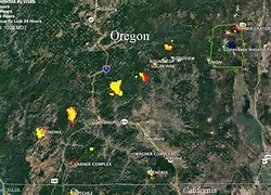 Image result for Oregon Wildfires Map Current Fires