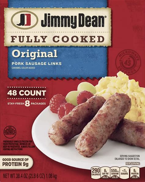 Buy Jimmy Dean Fully Cooked Original Pork Sausage Links, 48 ct. Online ...
