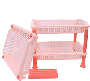 KUBER INDUSTRIES Fruits/Vegetables Kitchen Rack Plastic Plastic 3 Layer ...