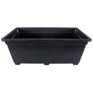 POT PANJANG PLASTIK TANAMAN TIPE SEGI M HITAM | HARGA GROSIR