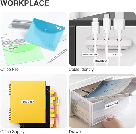 Buy SUPVAN Label Makers E10 Mini Bluetooth Label Printer Wireless ...