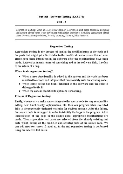 Software Testing: Principles and Practices - Semester 3 Notes (AKTU ...