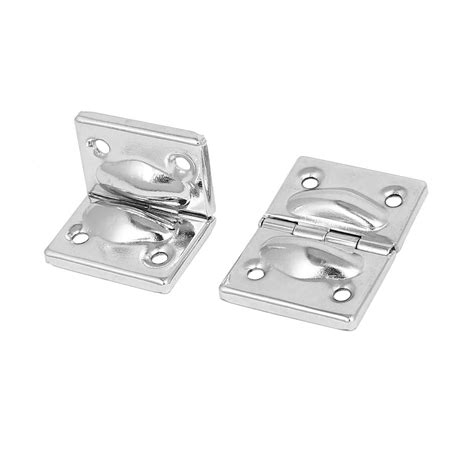 Generic Toolbox Suitcase Box 44mmx30mm Metal Butt Hinges Support Silver ...