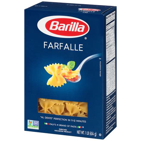 barilla bow tie pasta calories
