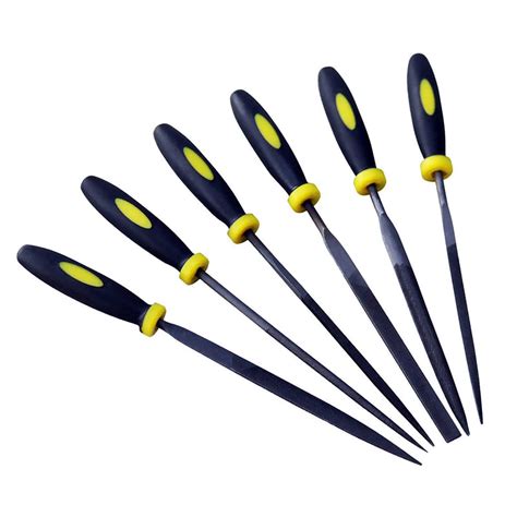Jon Bhandari: F-021 6-Pc Needle File Set Metal Filing Rasp Wood Tools