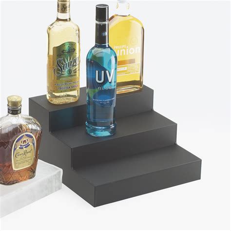 Cal-Mil Classic Graphite Acrylic Bottle Display - 12" x 13" x 6 3/4 ...