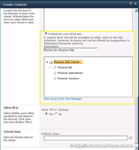 Image result for Managed Metadata SharePoint