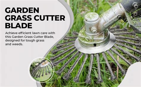 Supvox Grass Trimmer Blade 20CM Steel Wired Brush Cutter Attachment ...