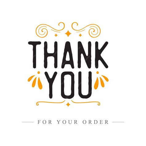 Premium Vector | Thank you for your order