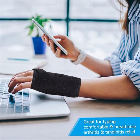 Buy Carpal Tunnel Wrist Brace with Splints, Adjustable Wrist Support ...