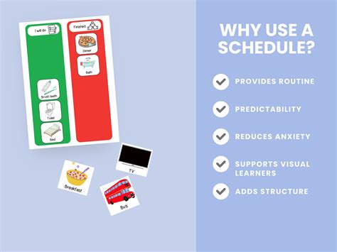 Daily Visual Schedule Autism Schedule Toddler Visual Schedule Adult ...