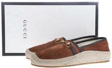 Buy New Gucci Men's Brown Suede Leather Horsebit Espadrilles Shoes 8.5 ...
