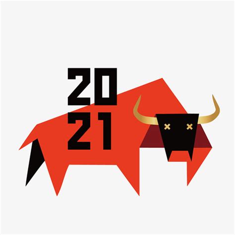 红色牛2021春节_素材中国sccnn.com
