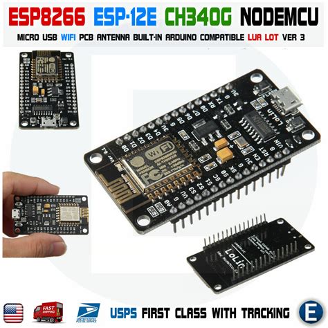 NodeMCU ESP-12E ESP8266 WiFi LUA IoT CH340G V3 ಹೊಸ ಆ | Ubuy India