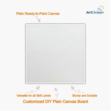 Plain Square DIY Canvas Board for Painting – Art Ocean