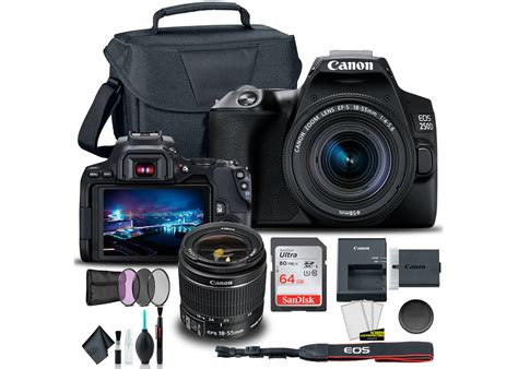 CANON EOS 2000D REBEL T7 DSLR CAMERA / 18-55MM LENS / FILTERS BUNDLE 2727C002AAEDI3STX