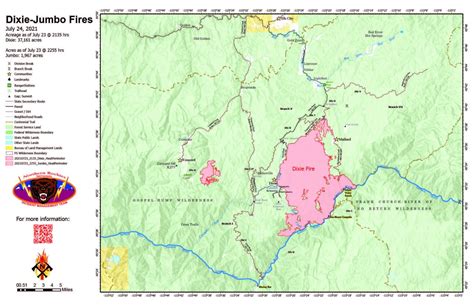Dixie fire map update - perudrop