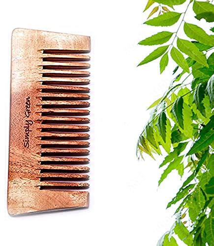 Buy SIMPLY GREEN NEEM WOOD HAIR COMB FOR MEN , ANTI STATIC| ANTI ...