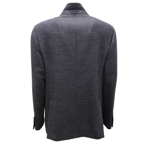 6219AI giacca uomo LARDINI man wool textured blue jacket