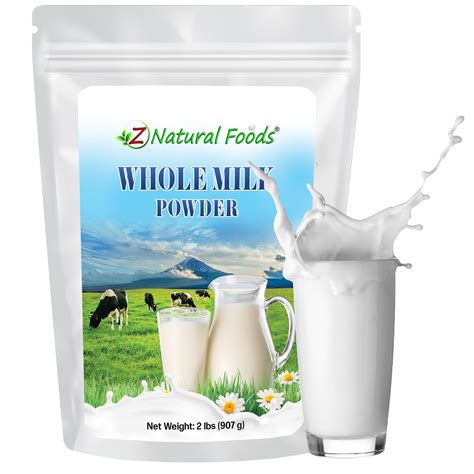 Z Natural Foods Premium VTF5 Whole Milk Powder - Powdered Milk for ...