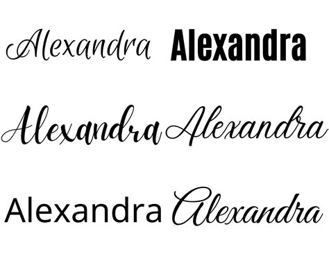Name Graphics Alexandra 082145