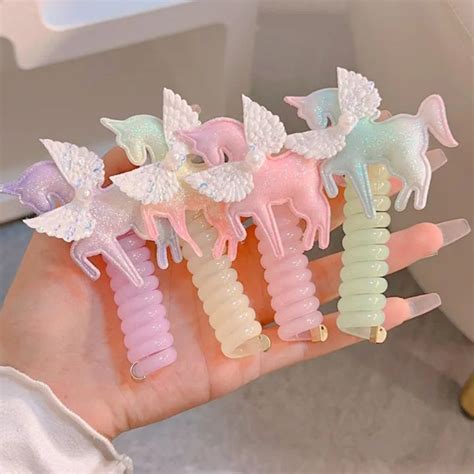 Spiral Unicorn Hair Ties | 2pcs – Viaana Kids Store