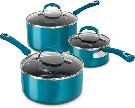 Amazon.com: HooJay Nonstick Saucepan with Lid, Non Stick 1Qt & 2Qt ...