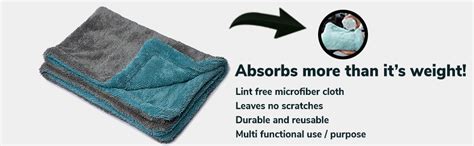 ShineXPro Microfiber Cloth For Car - Puremagic 1100 Gsm Twisted Loop ...