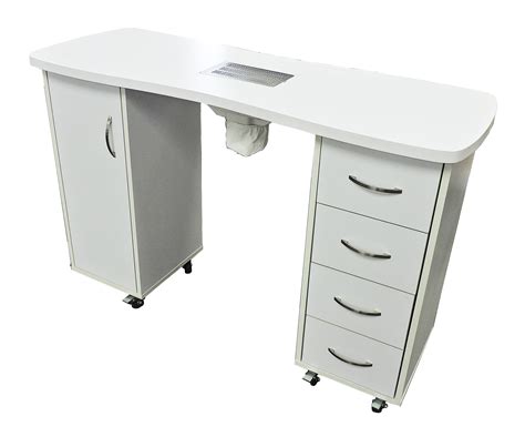 MANICURE TABLE USF 3 WHITE WITH VENT - Salon Furniture Toronto Canada USF