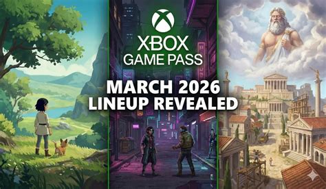 Lineup Revealed for Xbox Game Pass Games (March 2026)