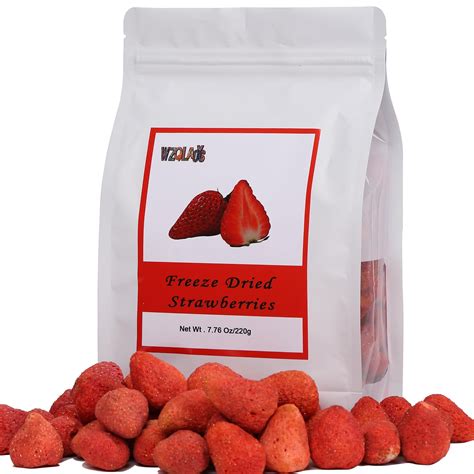 Freeze Dried Whole Strawberries XEF1 7.76OZ,Dehydrated Frozen Fruit ...