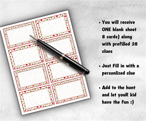 Outdoor Christmas Scavenger Hunt | Christmas Gift Tags | Games And ...