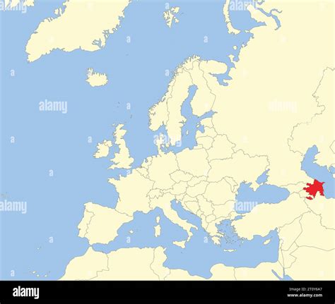 Map Of Europe With Azerbaijan