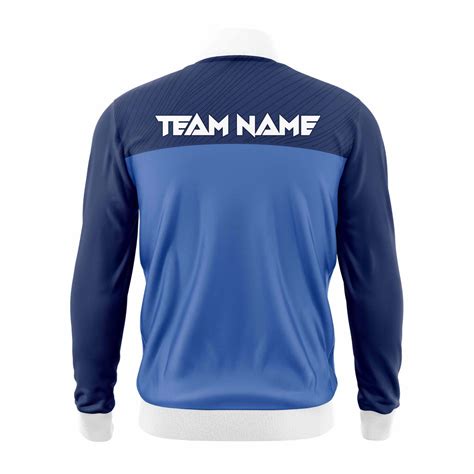Estate Blue Custom Sports Jacket | Custom Sports Team Jackets Online ...