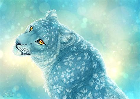 Cute Snow Leopard Wallpaper