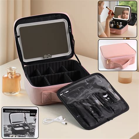 Premium LED Light Makeup Organizer Box (1 Pc / Mix Color) – DeoDap